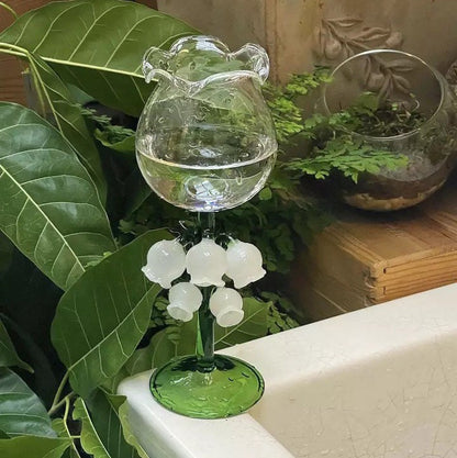 Lily of the Valley Wine Glasses