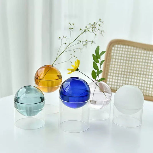 Glass Ball Bud Vases