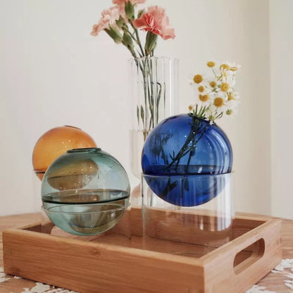 Glass Ball Bud Vases