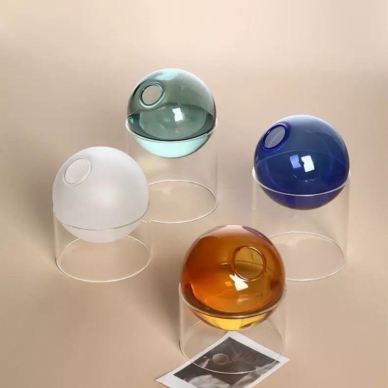 Glass Ball Bud Vases