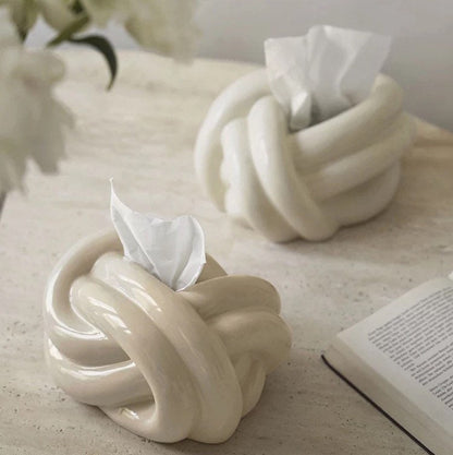 Twisted Knot Tissue Box