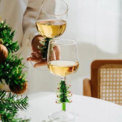 Christmas Tree Wine Glasses