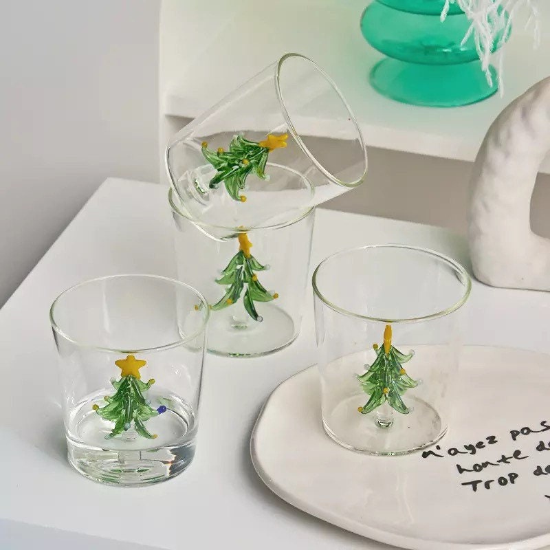 Christmas Tree Drinking Glasses