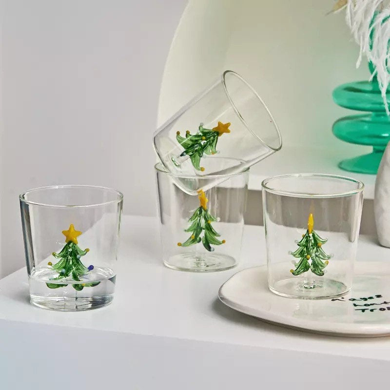 Christmas Tree Drinking Glasses